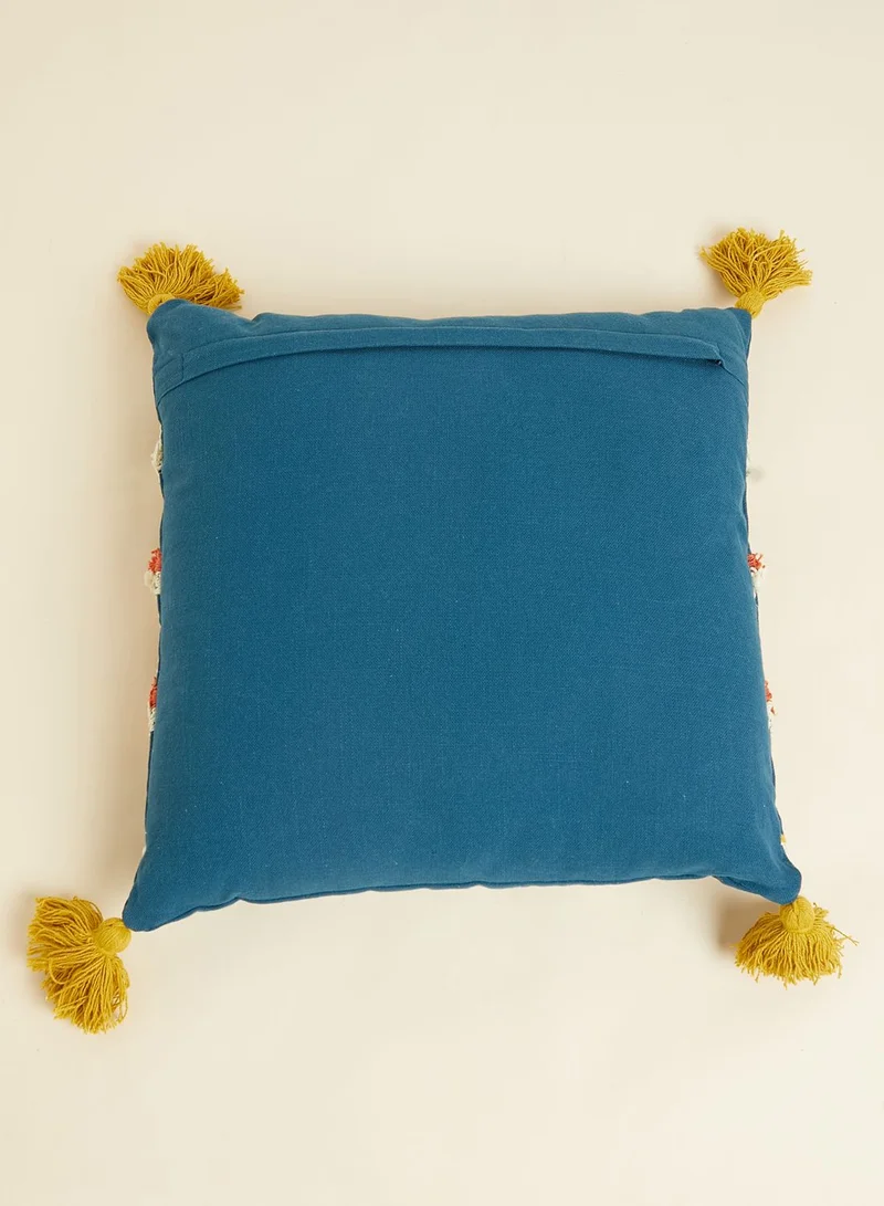 Marks & Spencer Striped Tufted Tassel Cushion