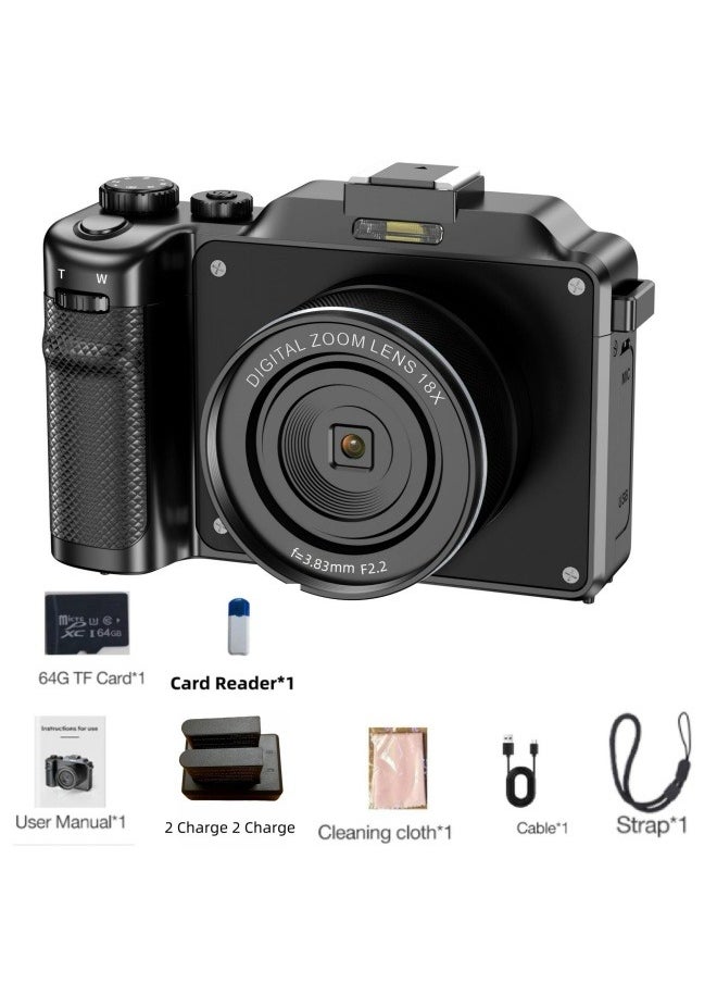 General 5K HD 64 million retro digital HD screen 18x zoom anti-shake beauty camera  - Image 5