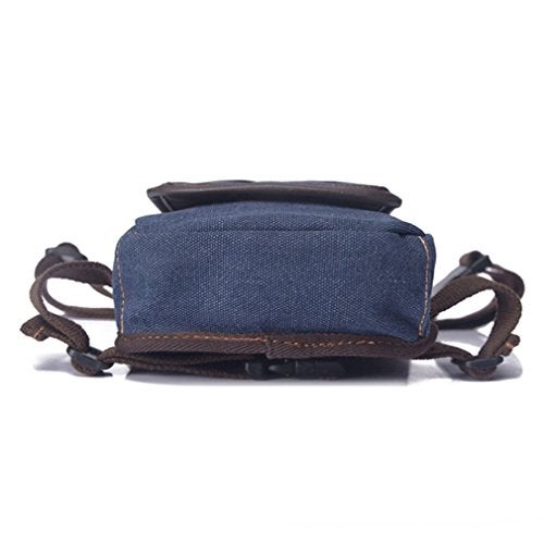 Hebetag Canvas Thigh Drop Leg Bag for Men Tactical Military Motorcycle Rider Multi-pocket Waist Fanny Pack Mens Travel Hiking Climbing Cycling Outdoors - Image 3