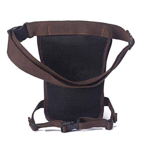 Hebetag Canvas Thigh Drop Leg Bag for Men Tactical Military Motorcycle Rider Multi-pocket Waist Fanny Pack Mens Travel Hiking Climbing Cycling Outdoors - Image 5