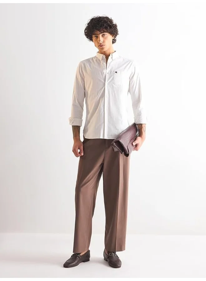 THE BEAR HOUSE Men’s Long Sleeve Shirt – Classic, Comfortable and Stylish Essential for Work, Travel or Casual Outings