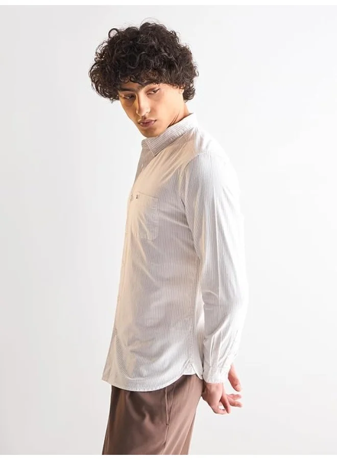 THE BEAR HOUSE Men’s Long Sleeve Shirt – Classic, Comfortable and Stylish Essential for Work, Travel or Casual Outings