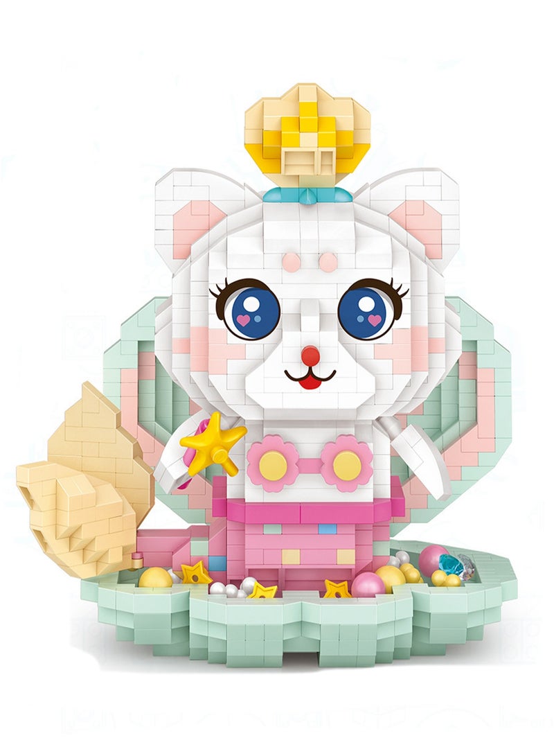 1140pcs Cute cat Model Set Assembling Building Blocks Creative Diy Assembly Toys Children Adult Home Furnishings - Image 1