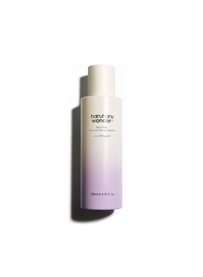 Haruharu haruharu Wonder Black Rice Probiotics Barrier Essence 4.05 fl. oz., Essence Toner to Strengthen Skin Barrier with Ceramides, Fermented Ingredients, Milky Essence, Moisturizing, Plumping  - Image 1