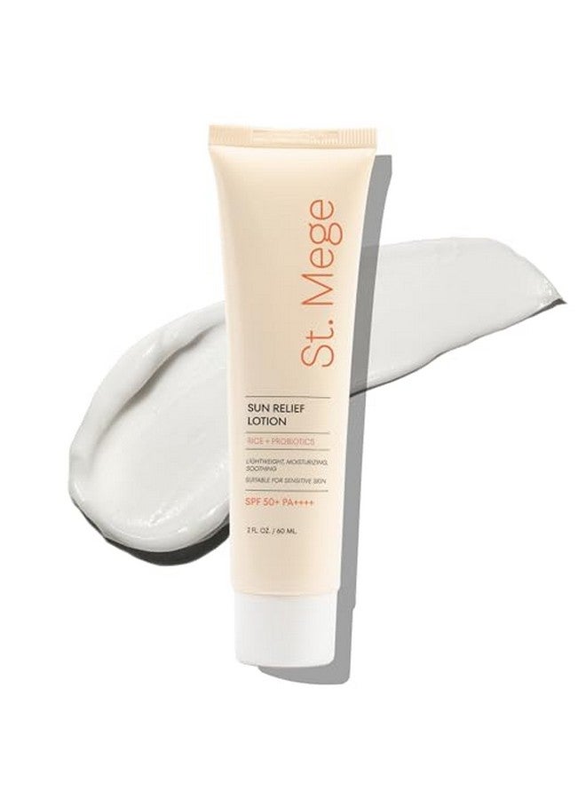 St. Mege Rice Korean Sunscreen Lightweight Korean Sunscreen For Face Daily Sunscreen For Face 50+ Pa++++ Travel Size Sunscreen Lotion Sun Block Reef Safe Sunscreen No White Cast 2 Oz - Image 1