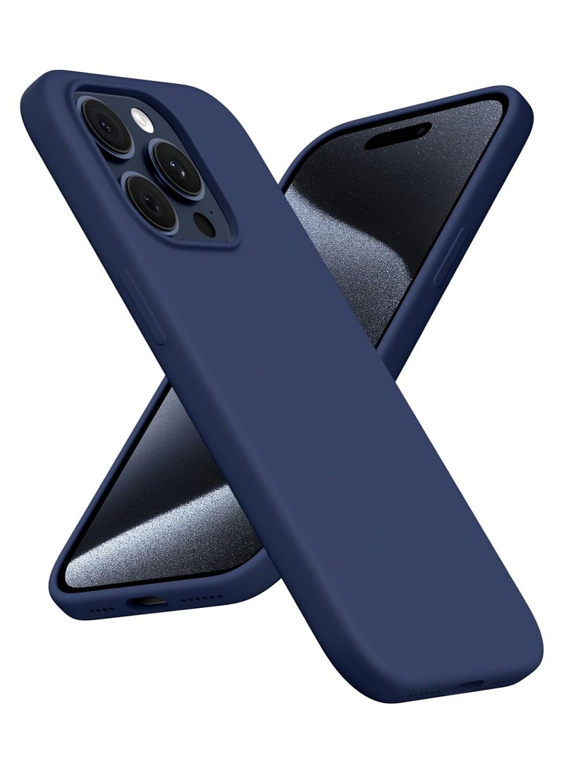 YoYoTech iPhone 15 Pro Max Case,Magnetic Liquid Silicone Compatible with MagSAFE Charging Strong Grade Drop Tested,Soft,Shockproof Protective Fiber Lining,Full Protection Cover-Blue  - Image 1