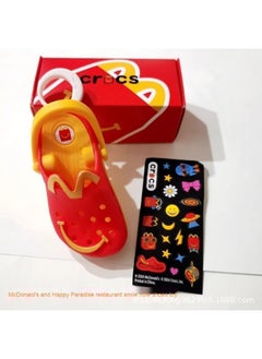 Red Smile Style Crocs 1# 7-8cm Keychain