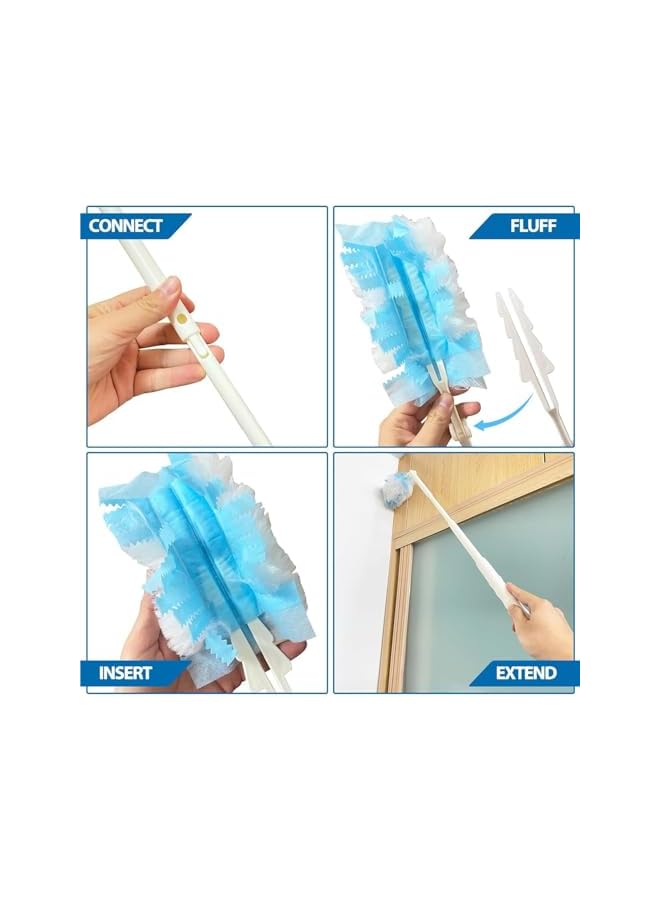 promass Extendable Feather Duster, Light Dusters for Cleaning, Adjustable Length Handles Only, Feather Duster with Extended Handle, Suitable for Indoor and Outdoor Use - Image 2