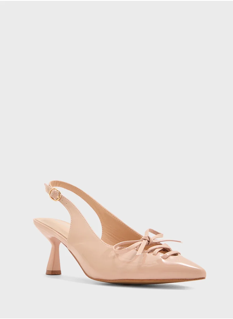 Andarina Heeled Pointed Sling Back Pump