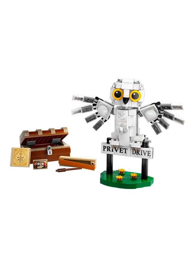 LEGO - 76425 Harry Potter Hedwig At 4 Privet Drive, Buildable Fantasy Toy For Kids With An Owl Figure, Independent Play, Small Treat Gift Idea For Girls, Boys And Any Fan Aged 7 Plus (337 Pieces) - Image 1