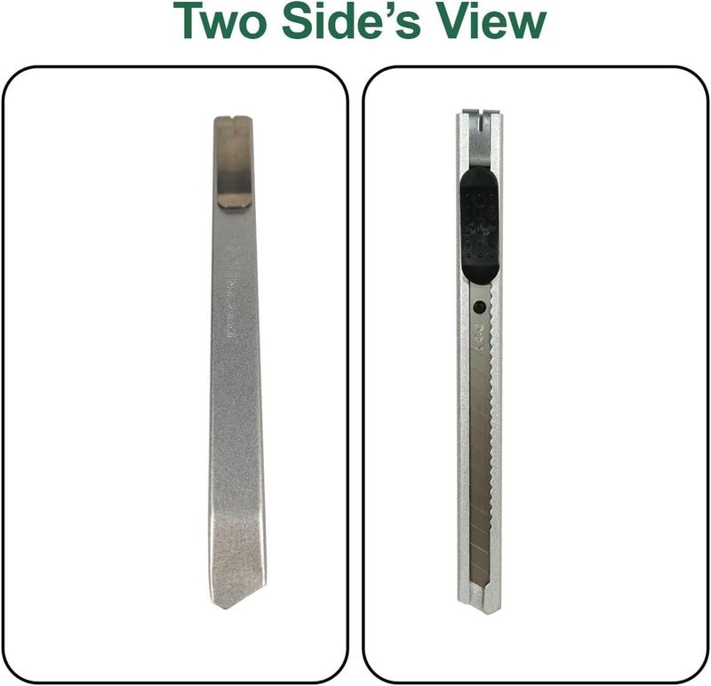 9mm Heavy Duty Snap-Off Blade Utility Knife – Precision Cutter for Cardboard, Paper, Plastic and Craft Projects, Retractable Blade Box Cutter with Secure Lock, Durable Cutting Tool for Office, Warehouse and DIY Use - Image 2