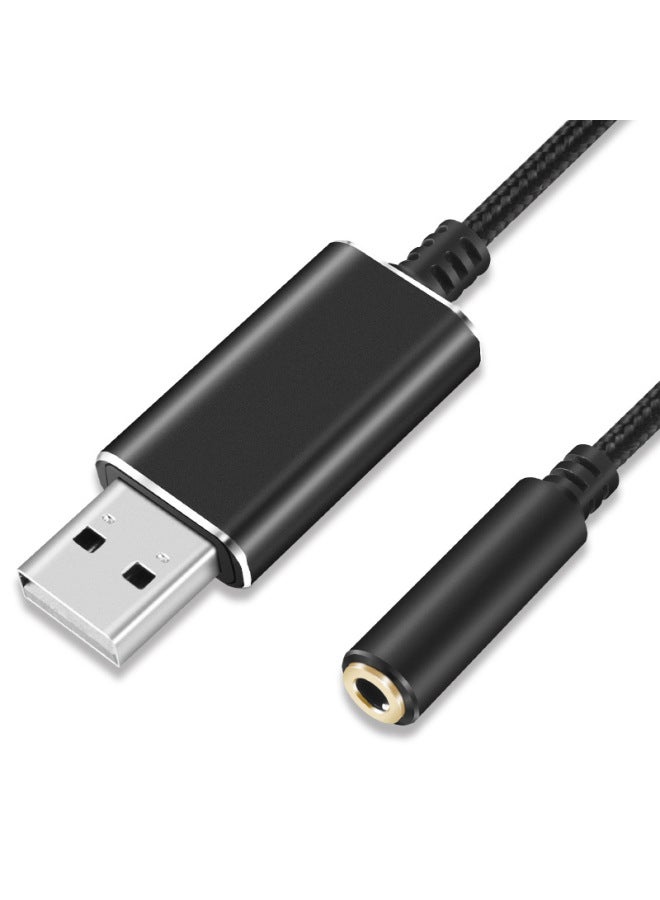 بطاقة صوت USB خارجية للكمبيوتر، ميكروفون سماعة رأس متكامل، لا تحتاج إلى تعريفات، بطاقة صوت مستقلة لأجهزة الكمبيوتر المكتبية والمحمولة - Image 5