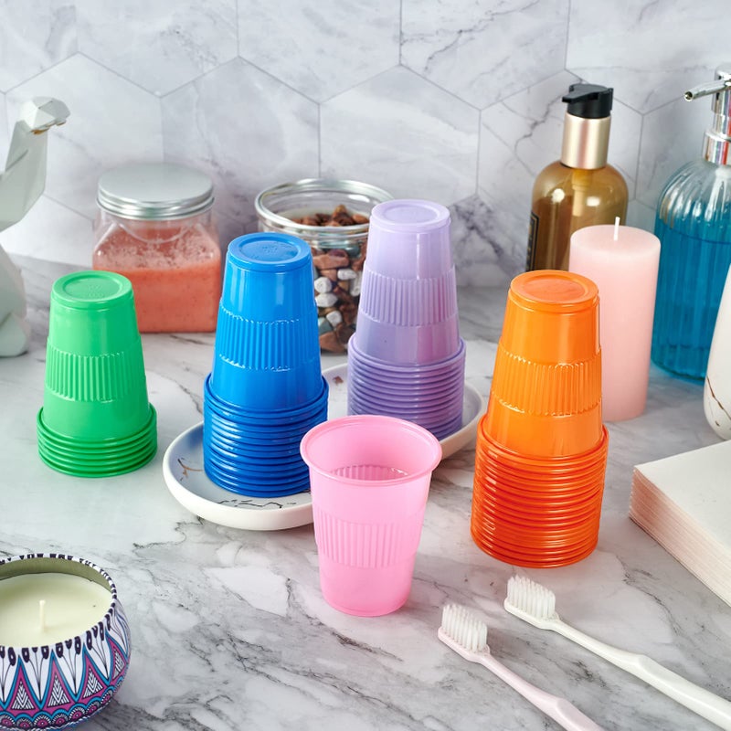Lilymicky 500 Pack 5 oz Plastic Cups  Disposable Drinking Cups in Assorted Colors Can Be Used As Tasting  Party Tumblers  Jelly Party Shot - Image 3