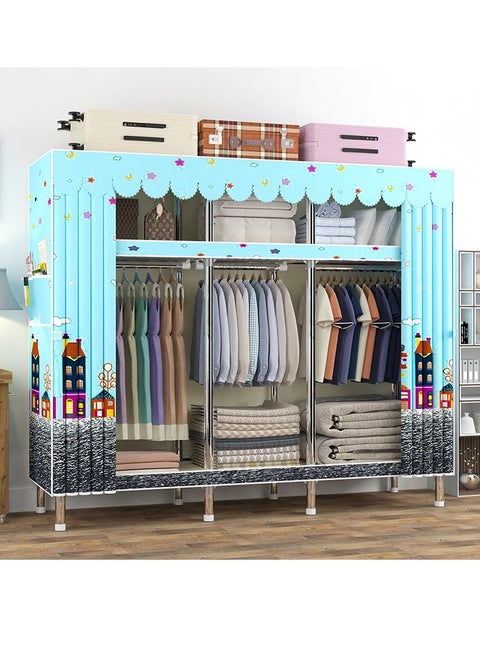 Canvas Wardrobe for Bedroom Portable Wardrobe Shelves Wardrobe Storage Organiser Fabric Wardrobes for Bedroom