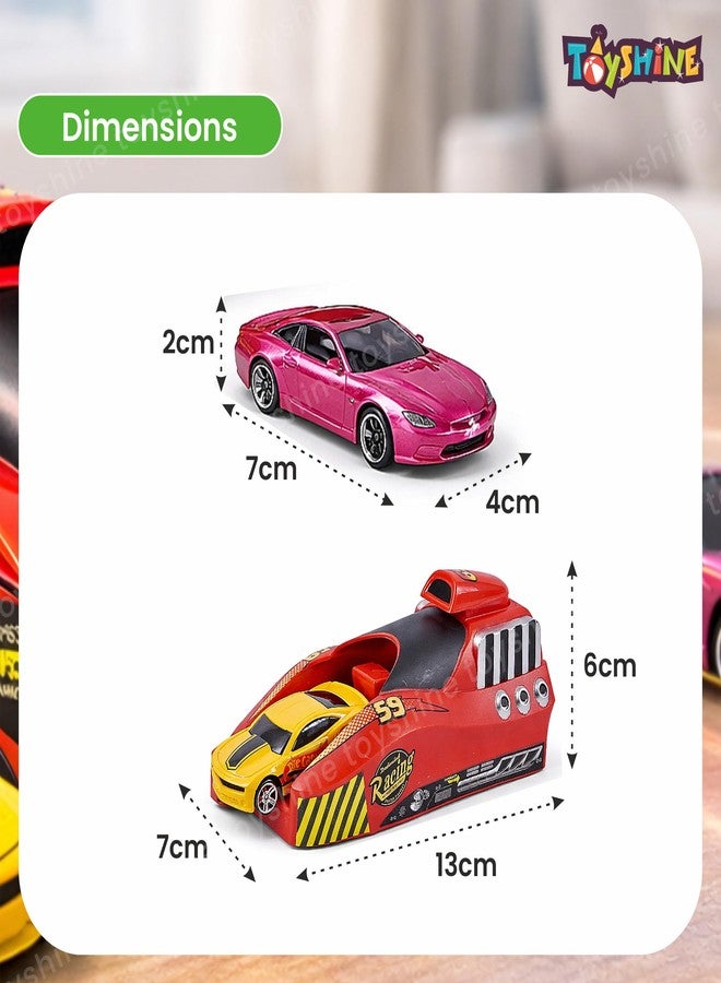 Toyshine Rapid Launcher Play Set Toy With 3 Die Cast Metal Cars Toddler Racing Car Quick Action Racing Set For Boys And Girls, Multicolor - Image 5