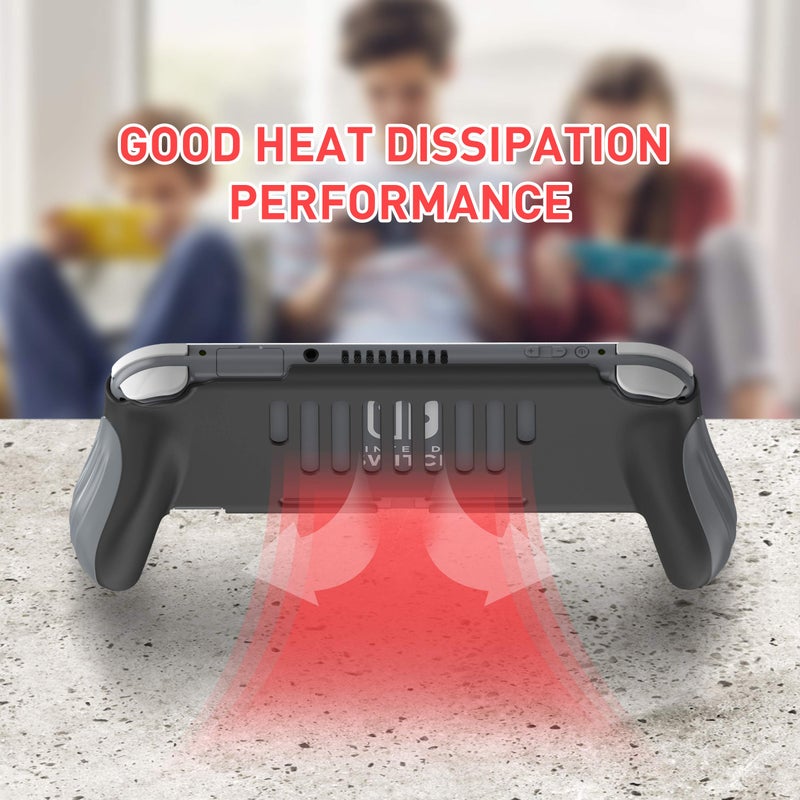 MEQI Grip Case Compatible with Nintendo Switch Lite,Comfortable and Ergonomic Gaming Portable Protective Handheld Cover - Accessories for Switch Lite Console 2019 Release - Image 3