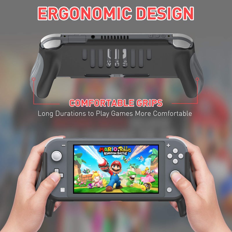 MEQI Grip Case Compatible with Nintendo Switch Lite,Comfortable and Ergonomic Gaming Portable Protective Handheld Cover - Accessories for Switch Lite Console 2019 Release - Image 2