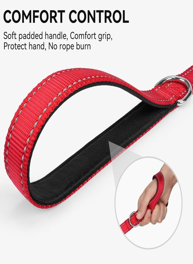 Joytale Dog Leash, 6 FT Double-Sided Reflective, Padded Handle Nylon Heavy Duty Leashes for Small Dogs Walking, Red - Image 3
