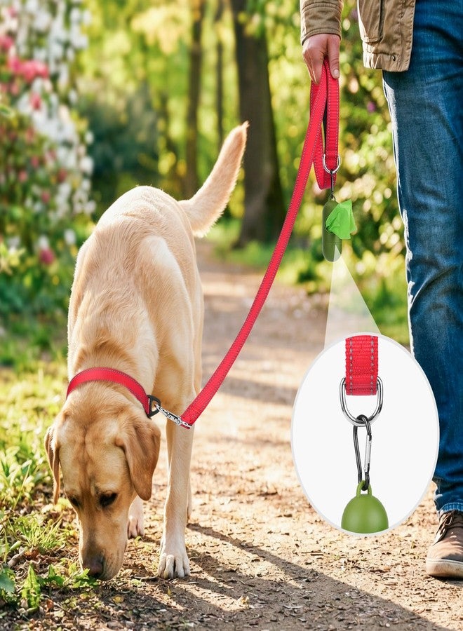 Joytale Dog Leash, 6 FT Double-Sided Reflective, Padded Handle Nylon Heavy Duty Leashes for Small Dogs Walking, Red - Image 2