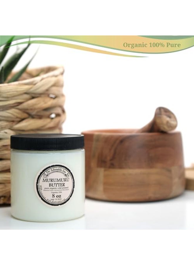 Dr. Adorable Dr Adorable 8 oz Murumuru Butter Refined Pure Natural Organic Cold Pressed Body Butter Lotion Soap Making - Image 3
