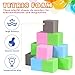 UHAPPYEE 48PCS 3Inch Foam Building Blocks for Kids Soft Lightweight Cubes for Play Areas Ball Pits and Safe IndoorOutdoor Fun BlueGreenGreyPink - Image 4