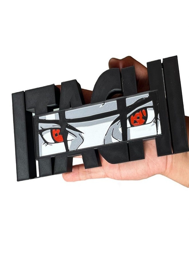 HOBIGO 3D Naruto Theme Itachi Uchiha Logo Table Top | Anime Uchiha Clan Symbol Showpiece | Akatsuki Desk Decor for Naruto Fans & Collectors - Image 4
