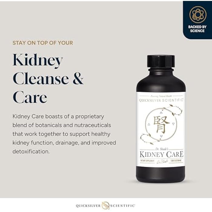Quicksilver Scientific Kidney Care - Kidney Cleanse & Lymphatic Drainage Supplements - Astragaloside IV Extract, Zhu Ling, Goldenrod, Ferulic Acid, He Shou Wu & Dandelion Leaf (3.38oz / 100ml) - Image 3