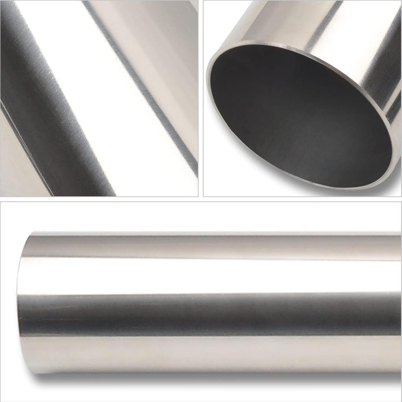 FGJQEFG 4 Inch Straight DIY Custom Mandrel Exhaust Pipe, 45 Inch Length, T304 Stainless Steel - Image 3