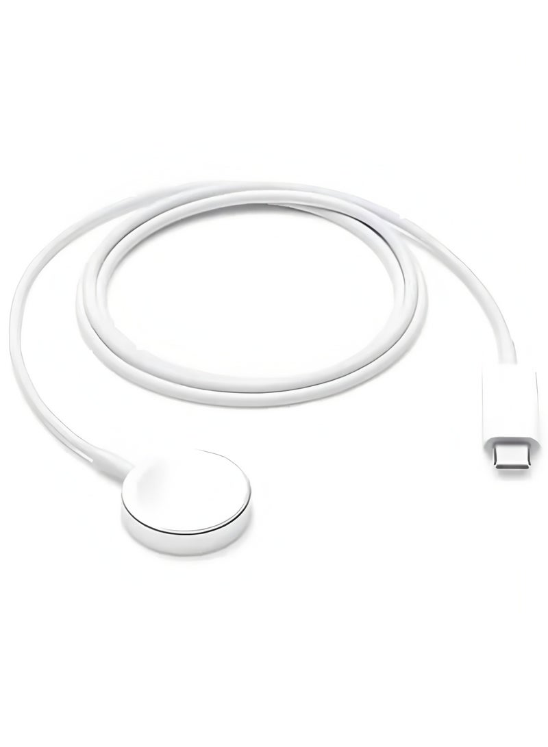 Flyview Fast Charging USB C Watch Charger Cord Compatible for Apple Watch, Magnetic Watch Charging Cable Compatible for Watch Series 9/8/7/Ultra/Ultra2/SE2/6/5/4/3/2/1/SE1, Type C Cord, 1M - Image 1