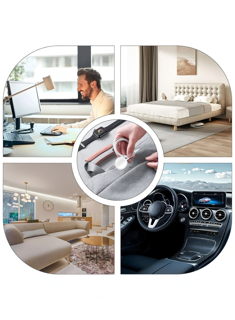 Flyview Fast Charging USB C Watch Charger Cord Compatible for Apple Watch, Magnetic Watch Charging Cable Compatible for Watch Series 9/8/7/Ultra/Ultra2/SE2/6/5/4/3/2/1/SE1, Type C Cord, 1M - Image 4