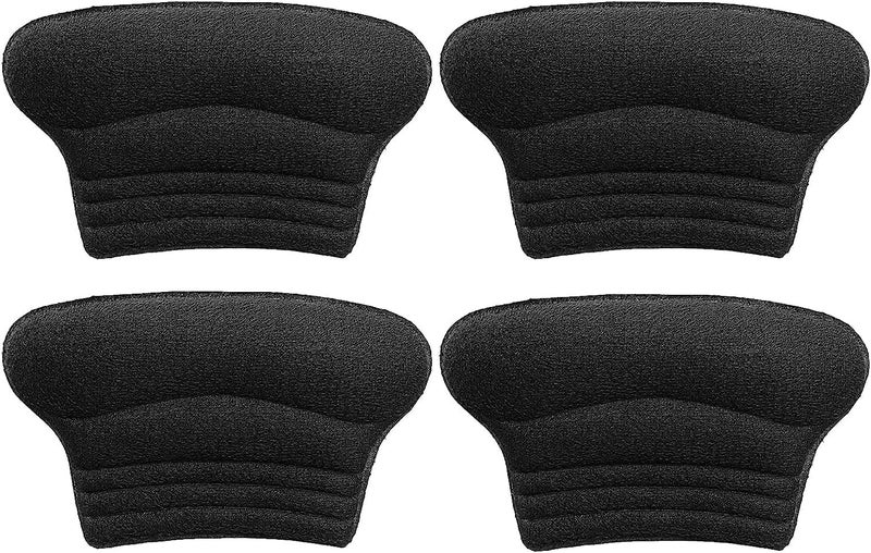 ChicAbode Kids Heel Grips 4 Pieces Self-Adhesive Heel Cushion Add Volume to Too Large Shoe InsertsPrevent Skin Rubbing and Blister Shoe Fit for Toddlers Girls and Boys Women (Black) - Image 5