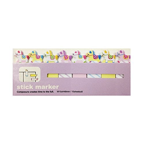 Wrapables® Bookmark Flag Tab Sticky Markers, Carousel Horses (Set of 2) - Image 2