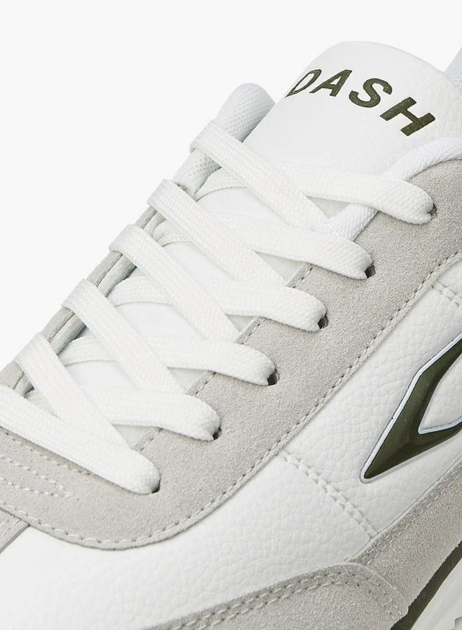 Dash  Panelled Lace-Up Sneakers  | Best Price UAE