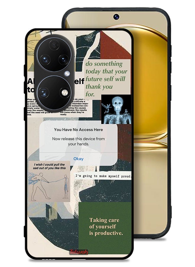 Tolwak Huawei P50 Protective Case Cover Allow Yourself To Grow - Image 1