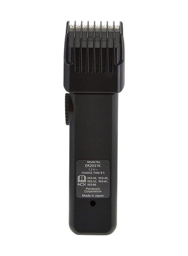 Panasonic Men's Beard & Body Hair Trimmer,12 Cutting Lengths, 8 Hours Full Charge,40 Min Use, Made In Japan Rechargeable Stainless Steel Blade - ER2031K Black - Image 4
