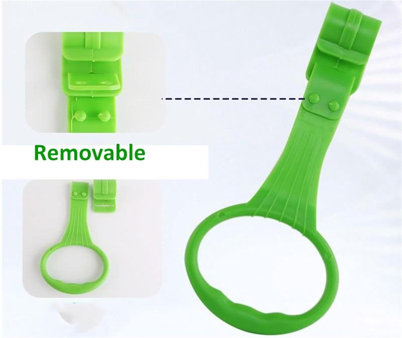 YYaaloa 5pcs Walk Assistant Plastic Baby Crib Pull Rings for Baby Baby Pull Up Rings Cot Hanging Rings for Infant Baby Toddler Practice Tool 5 Color - Image 4