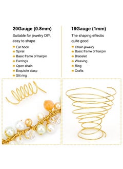 18 Gauge Jewelry Craft Aluminum Wire 492 Feet Bendable Metal Sculpting Wire For Craft Floral Model Skeleton Making (Gold 1Mm) - pzsku/Z506F9840E779D88B7C73Z/45/_/1724479280/52fa0c31-112b-41c2-a9e4-3e25b8a788b3