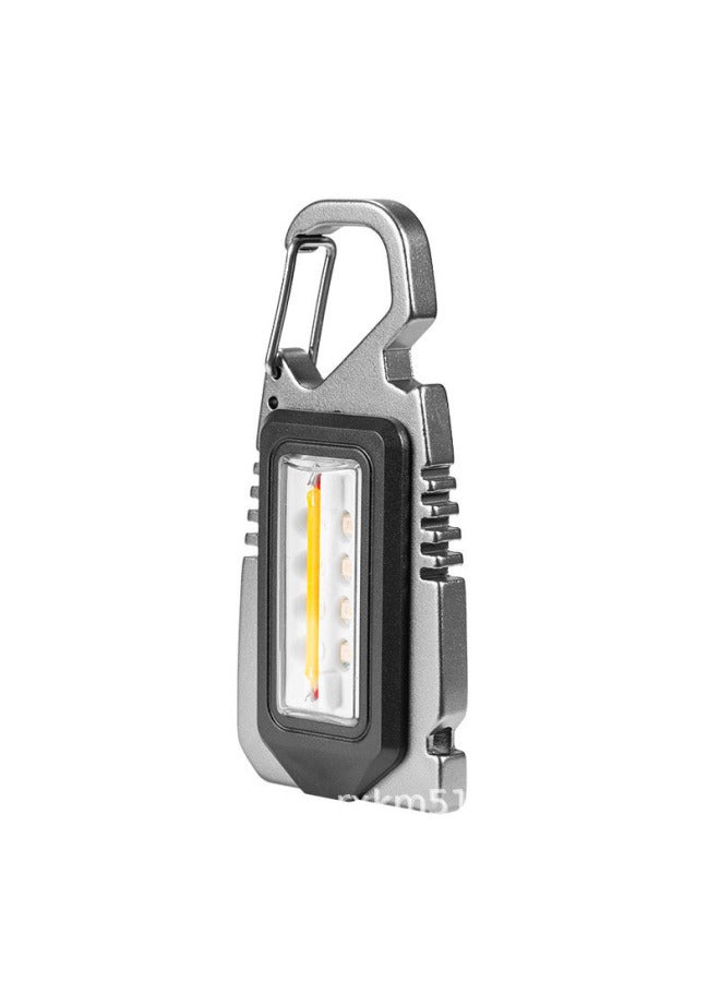 Generic COB Mini Keychain Lamp Holder Work Lamp With Magnetic Magnet Beer Open Maintenance Flashlight-Color:W5139 Keychain Light  - Image 1