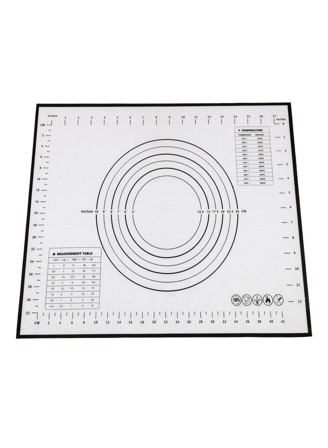 Cutting EDGE Silicone Baking Mat - Non Stick & Stretchable Ideal for Baking, Chapati Atta Kneading, Fondant, Thick and Large Rolling Mat with Measurments (Set of 1, Black- Color) - Image 5
