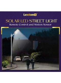 Lexton Lexton Solar LED Street Light 200W with Remote Control and Motion Sensor Cool White 6500k Beam Angle 160 Degrees Pack of 1  - Image 2