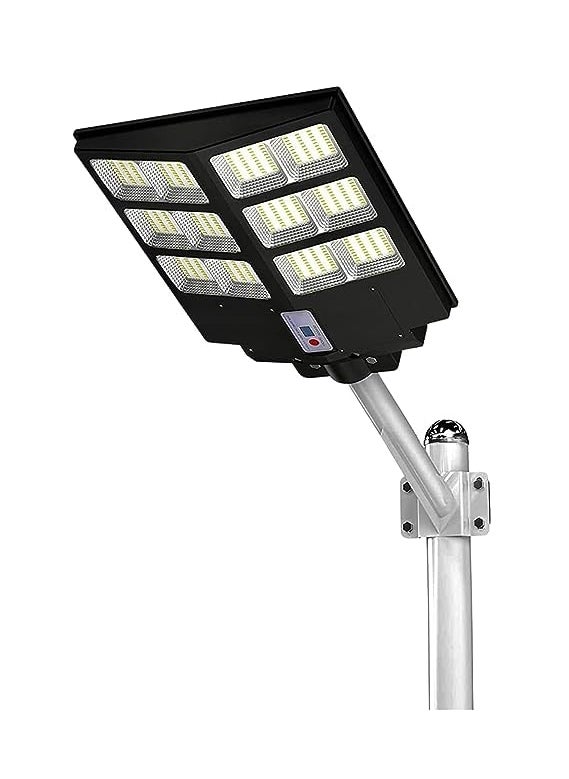 Lexton - Lexton Solar LED Street Light 200W with Remote Control and Motion Sensor Cool White 6500k Beam Angle 160 Degrees Pack of 1 - Image 1