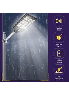 Lexton Lexton Solar LED Street Light 200W with Remote Control and Motion Sensor Cool White 6500k Beam Angle 160 Degrees Pack of 1  - Image 3