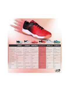 Nivia HY-COURT 2.0 BADMINTON SHOE | 1190RD06 |Material : Rubber |UK 6  - Image 2