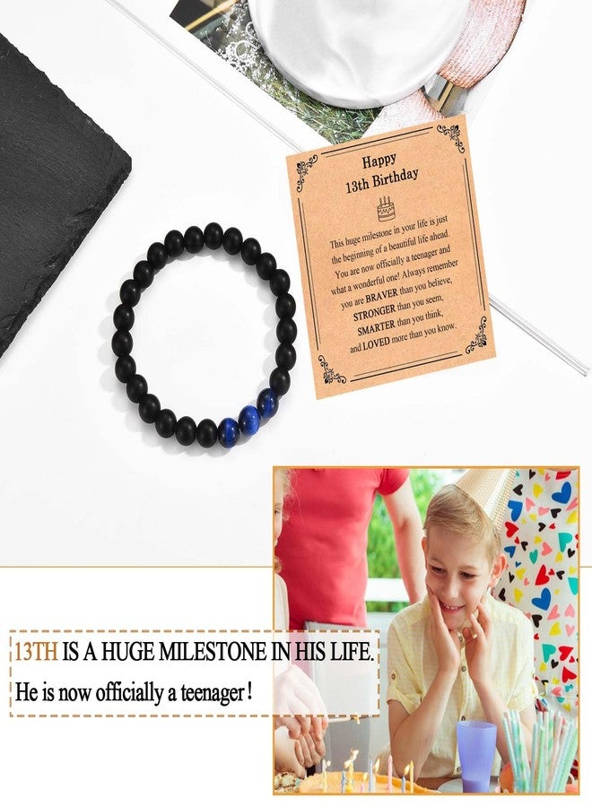 FIEEFX 13th Birthday Gifts for Boys, 13 Year Old Boy Birthday Gifts Ideas, Cool 13th Birthday Beaded Bracelet Gifts for 13 Year Old Boy Son Grandson Nephew Brother Friends with 13th Birthday Card - Image 3