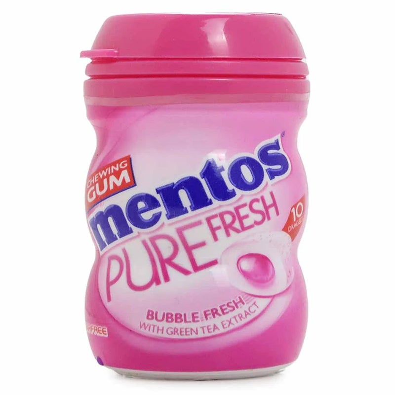 Mentos Pure Fresh Bubble Fresh Chewing Gum - 10pcs - Image 1