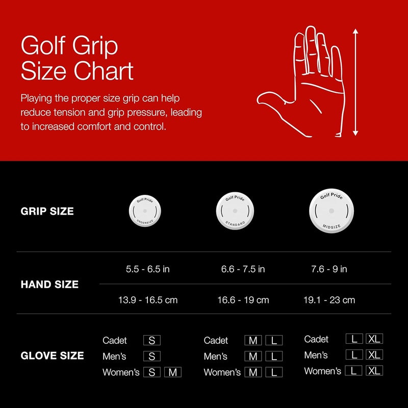 Golf Pride CP2 Wrap Golf Club Grip - Classic Wrap Grip with High-Tack Soft Rubber for Comfort & Control - Less Tension & More Power with Plus4 Technology - Image 5