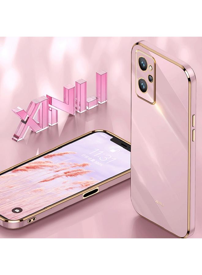 اس-توب جراب لهاتف Realme 9i من XINLI، جراب هاتف TPU مطلي بالكهرباء 6D بحافة مستقيمة - Image 3