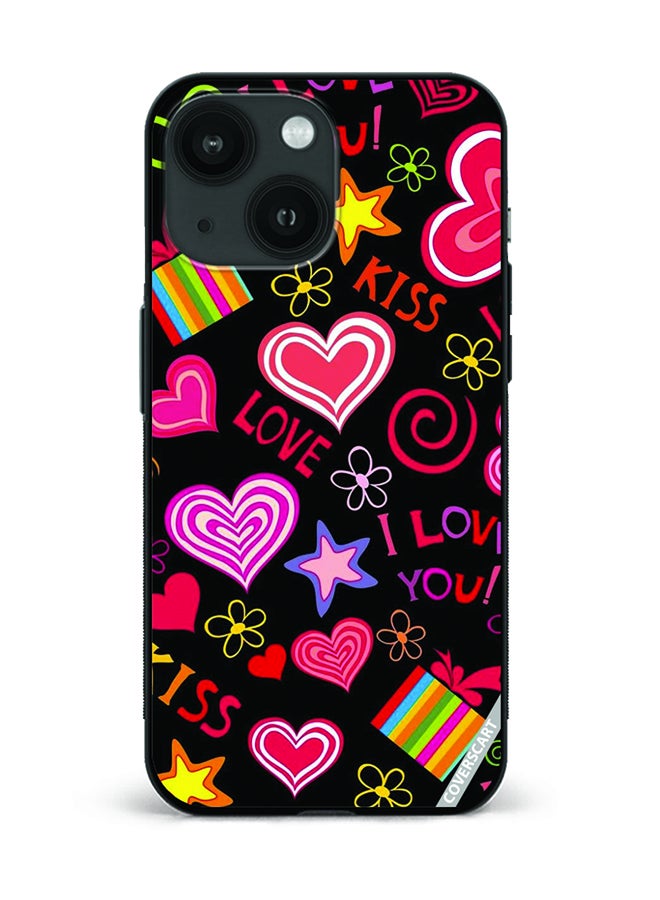 COVERSCART Protective Case Cover For Apple iPhone 15 Love Design Multicolour