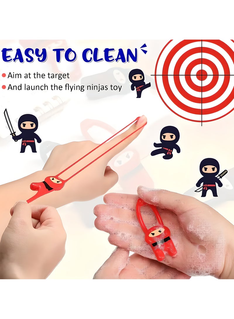 LIXADA 24pcs Elastic Ninja Slingshot Toys - Red & Black Silicone Stretch Finger Ninja Fun for Youngsters Birthday Party Favors, Novelty Gifts, and Creative Play, Birthday Gifts | Fun Accessories | Flexible Toy, Toys And Games, Special Festival Presents for Youngsters Age 36 Months+(Random Color)  - Image 4