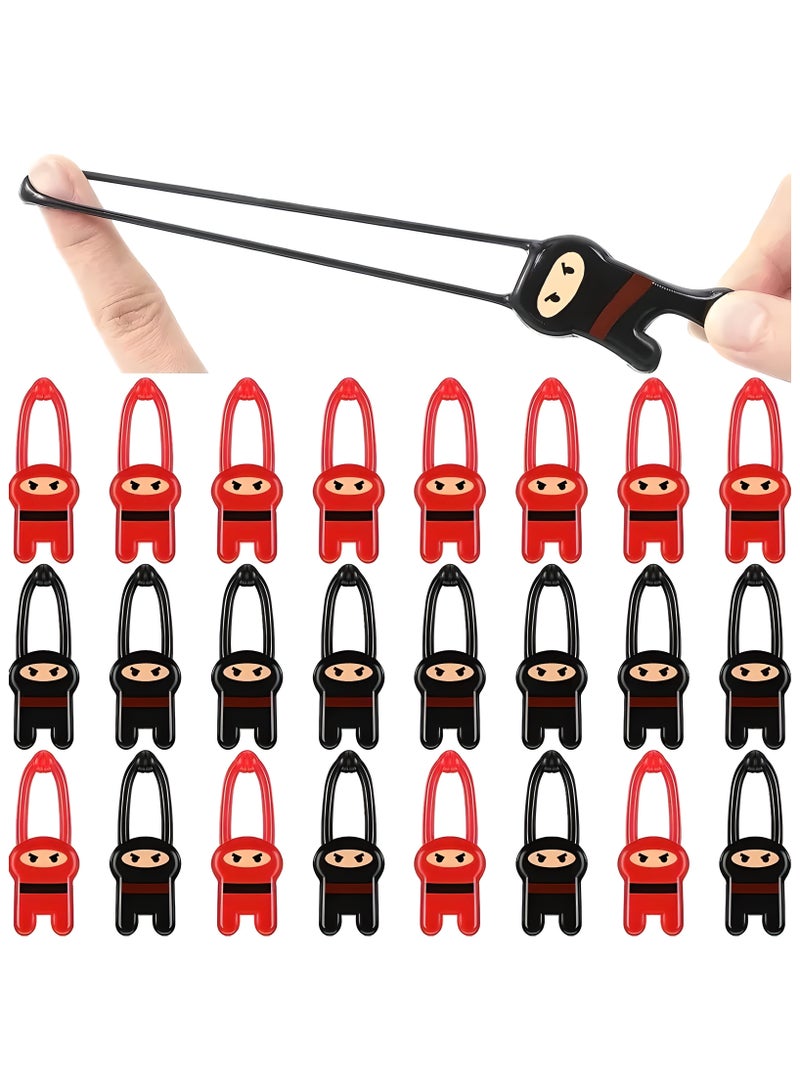 LIXADA 24pcs Elastic Ninja Slingshot Toys - Red & Black Silicone Stretch Finger Ninja Fun for Youngsters Birthday Party Favors, Novelty Gifts, and Creative Play, Birthday Gifts | Fun Accessories | Flexible Toy, Toys And Games, Special Festival Presents for Youngsters Age 36 Months+(Random Color)  - Image 5